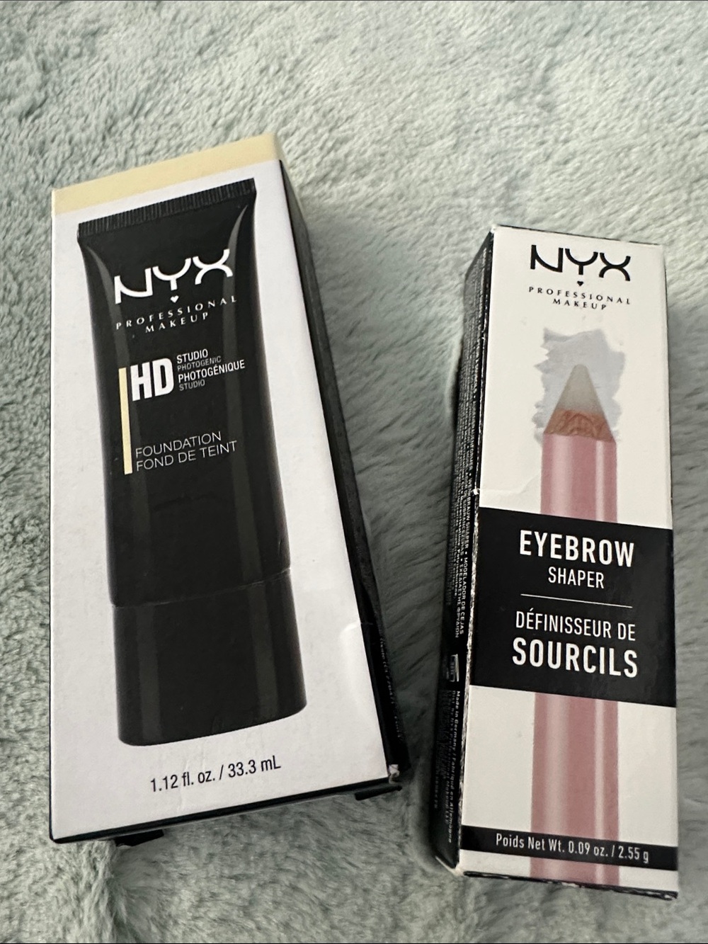 NWT NYX Professional Makeup HD Foundation + Eyebrow Shaper